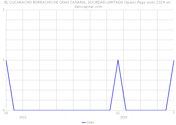 EL CUCARACHO BORRACHO DE GRAN CANARIA, SOCIEDAD LIMITADA (Spain) Page visits 2024 