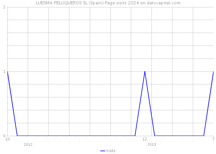 LUESMA PELUQUEROS SL (Spain) Page visits 2024 