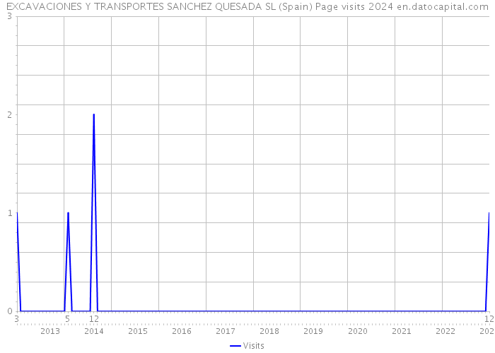 EXCAVACIONES Y TRANSPORTES SANCHEZ QUESADA SL (Spain) Page visits 2024 