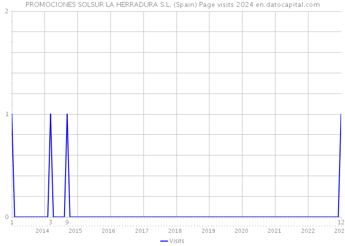 PROMOCIONES SOLSUR LA HERRADURA S.L. (Spain) Page visits 2024 
