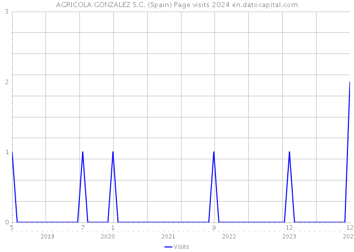AGRICOLA GONZALEZ S.C. (Spain) Page visits 2024 