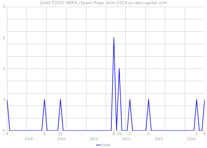 JUAN TOVIO NEIRA (Spain) Page visits 2024 