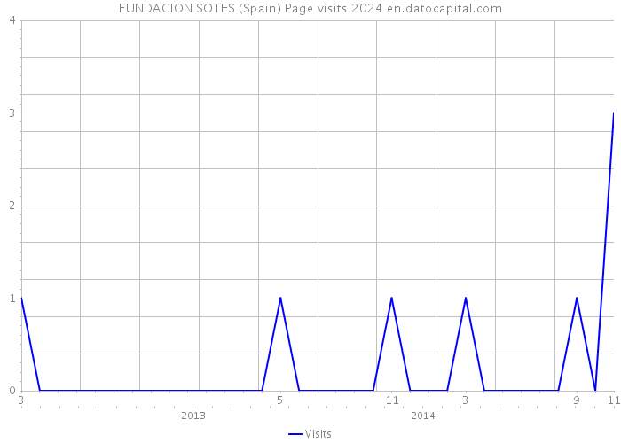 FUNDACION SOTES (Spain) Page visits 2024 