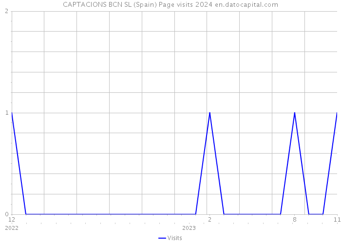 CAPTACIONS BCN SL (Spain) Page visits 2024 