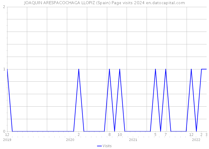 JOAQUIN ARESPACOCHAGA LLOPIZ (Spain) Page visits 2024 