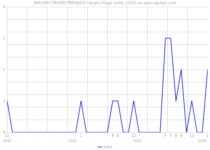 MAXIMO MARIN PEINADO (Spain) Page visits 2024 