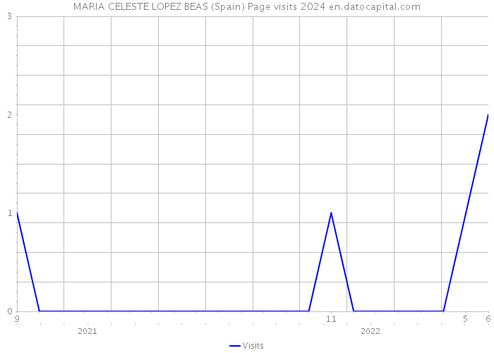 MARIA CELESTE LOPEZ BEAS (Spain) Page visits 2024 