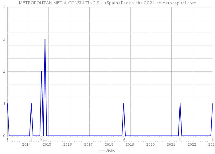 METROPOLITAN MEDIA CONSULTING S.L. (Spain) Page visits 2024 