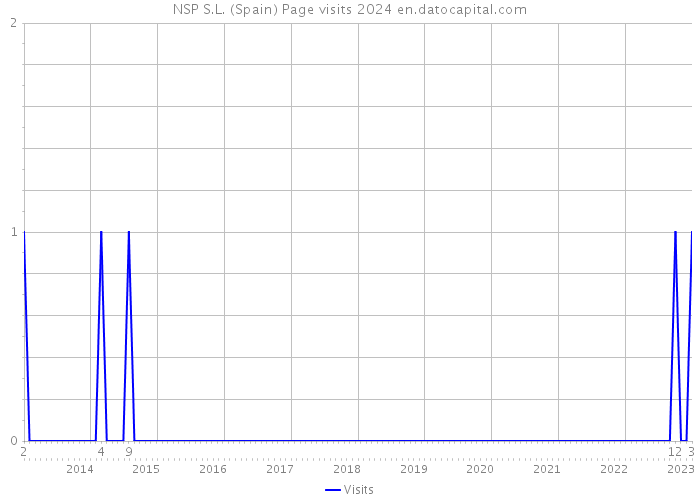 NSP S.L. (Spain) Page visits 2024 