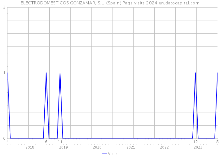 ELECTRODOMESTICOS GONZAMAR, S.L. (Spain) Page visits 2024 
