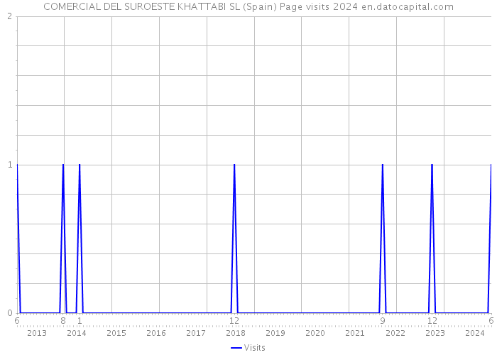 COMERCIAL DEL SUROESTE KHATTABI SL (Spain) Page visits 2024 