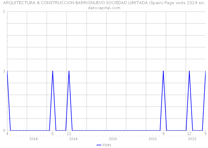 ARQUITECTURA & CONSTRUCCION BARRIONUEVO SOCIEDAD LIMITADA (Spain) Page visits 2024 