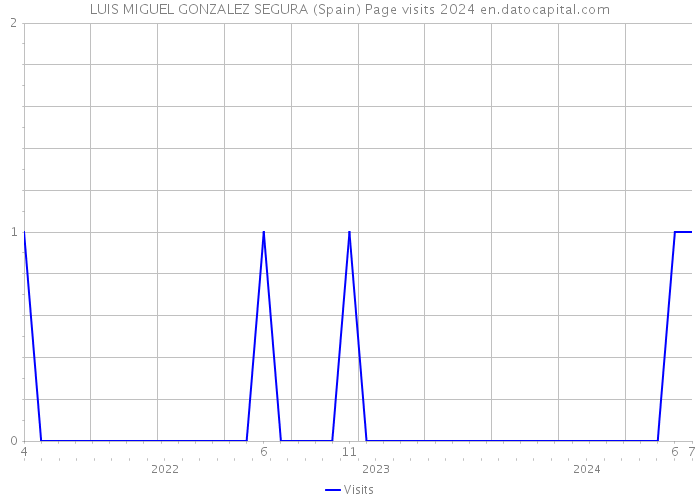 LUIS MIGUEL GONZALEZ SEGURA (Spain) Page visits 2024 