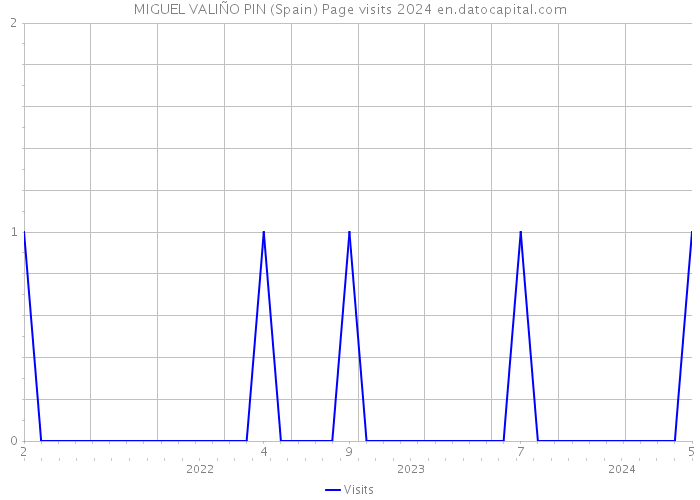 MIGUEL VALIÑO PIN (Spain) Page visits 2024 