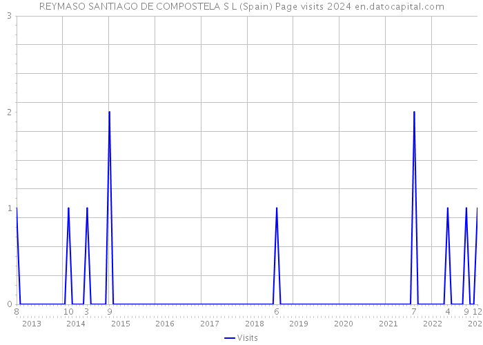 REYMASO SANTIAGO DE COMPOSTELA S L (Spain) Page visits 2024 