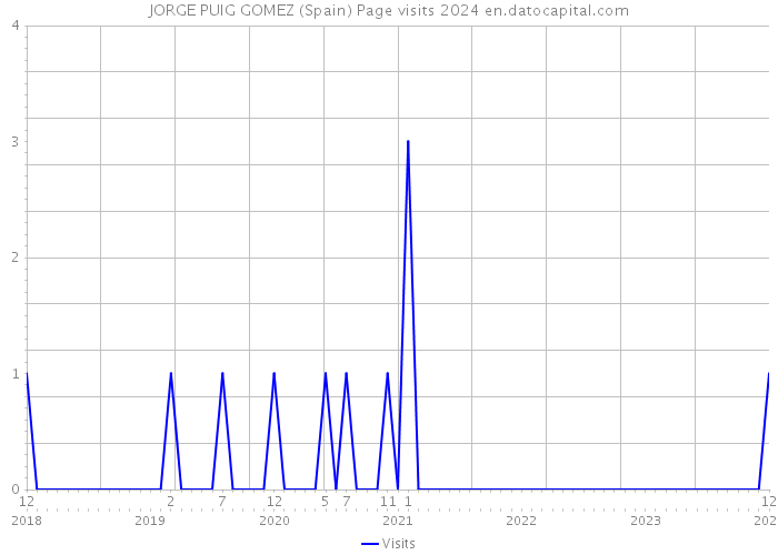 JORGE PUIG GOMEZ (Spain) Page visits 2024 