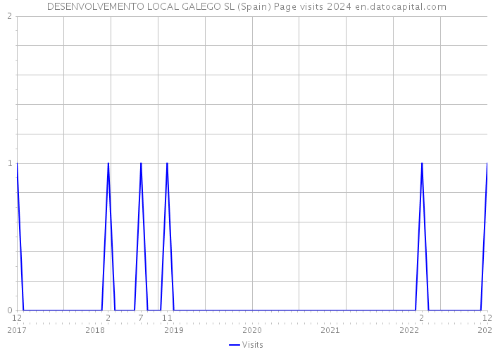 DESENVOLVEMENTO LOCAL GALEGO SL (Spain) Page visits 2024 