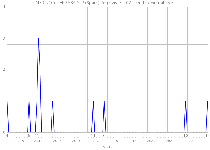 MERINO Y TERRASA SLP (Spain) Page visits 2024 