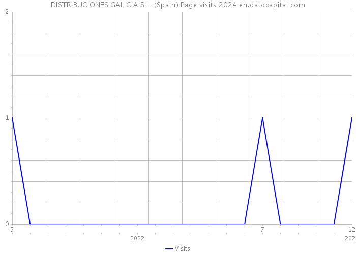 DISTRIBUCIONES GALICIA S.L. (Spain) Page visits 2024 