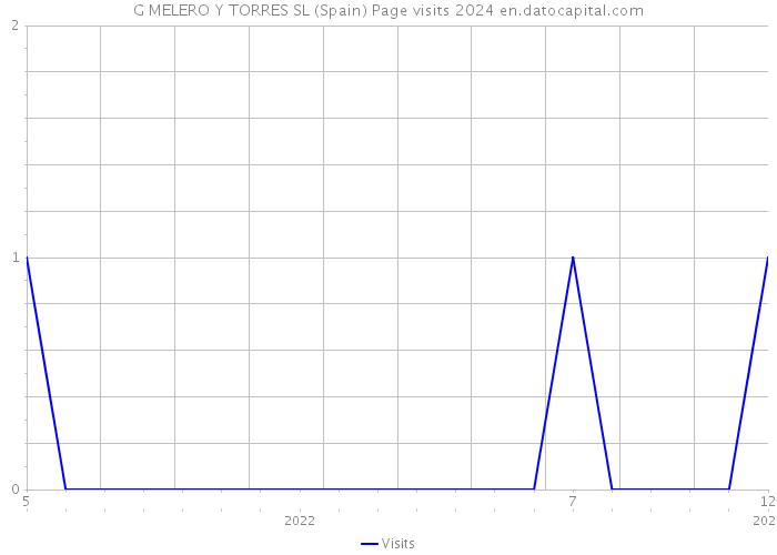 G MELERO Y TORRES SL (Spain) Page visits 2024 