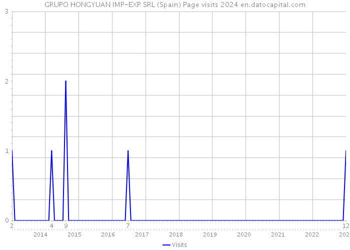 GRUPO HONGYUAN IMP-EXP SRL (Spain) Page visits 2024 