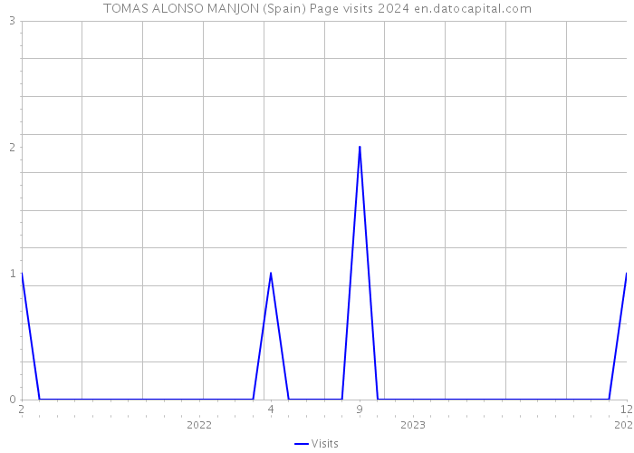 TOMAS ALONSO MANJON (Spain) Page visits 2024 