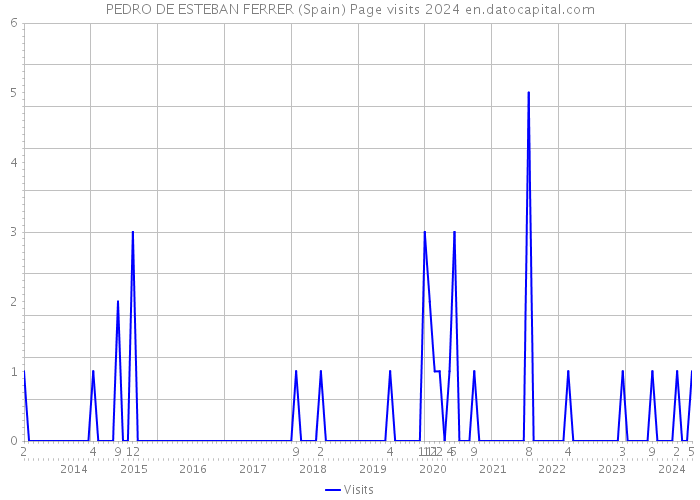 PEDRO DE ESTEBAN FERRER (Spain) Page visits 2024 