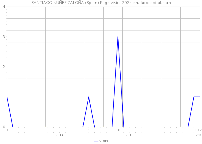 SANTIAGO NUÑEZ ZALOÑA (Spain) Page visits 2024 