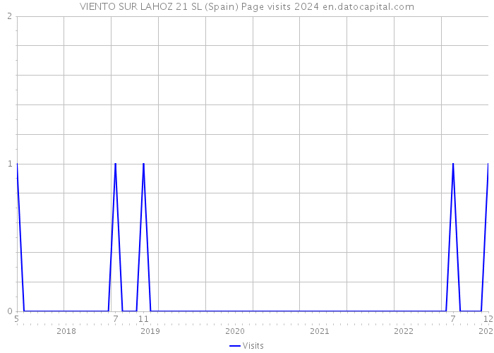 VIENTO SUR LAHOZ 21 SL (Spain) Page visits 2024 