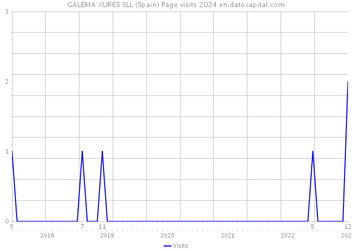 GALEMA XURES SLL (Spain) Page visits 2024 