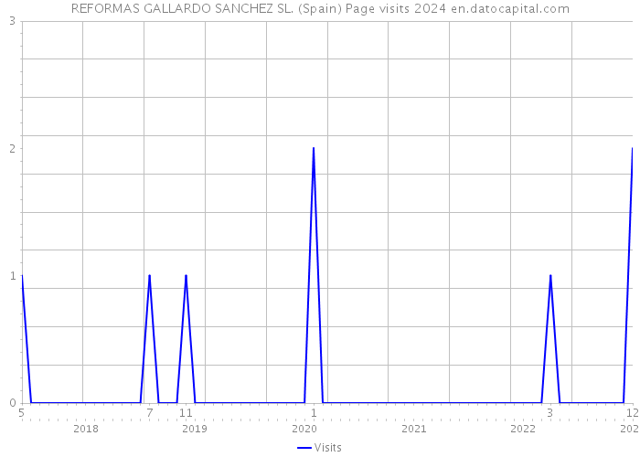 REFORMAS GALLARDO SANCHEZ SL. (Spain) Page visits 2024 