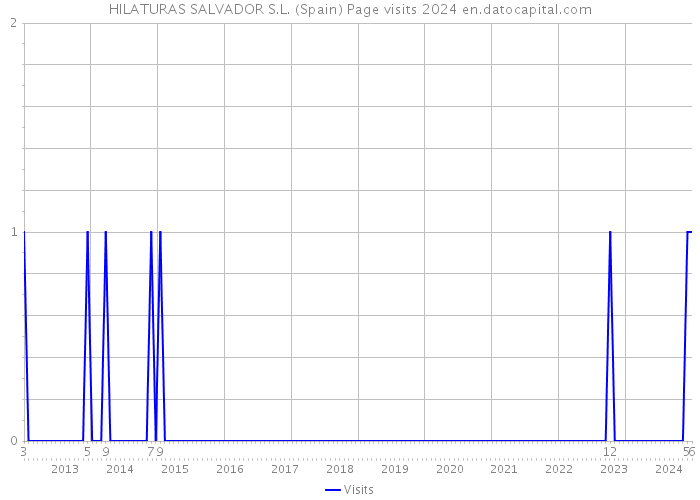 HILATURAS SALVADOR S.L. (Spain) Page visits 2024 