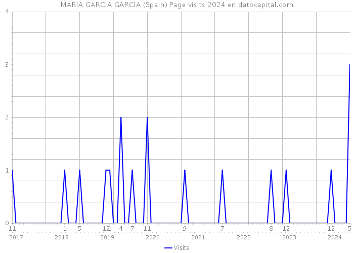 MARIA GARCIA GARCIA (Spain) Page visits 2024 