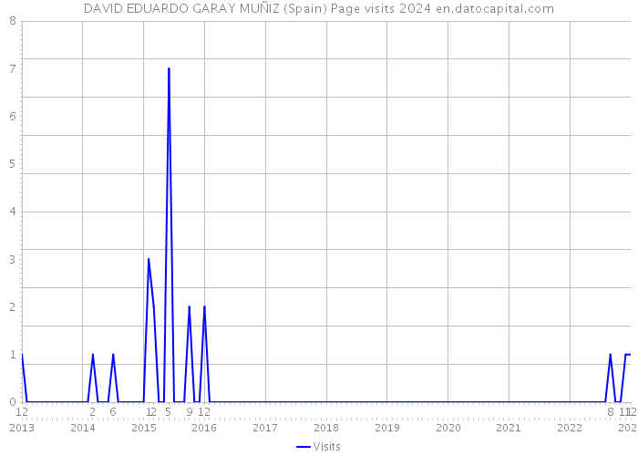 DAVID EDUARDO GARAY MUÑIZ (Spain) Page visits 2024 