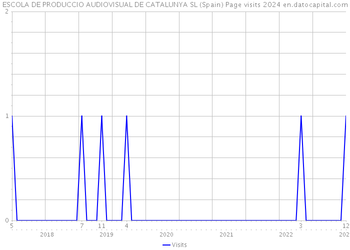 ESCOLA DE PRODUCCIO AUDIOVISUAL DE CATALUNYA SL (Spain) Page visits 2024 