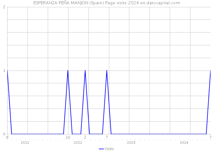 ESPERANZA PEÑA MANJON (Spain) Page visits 2024 