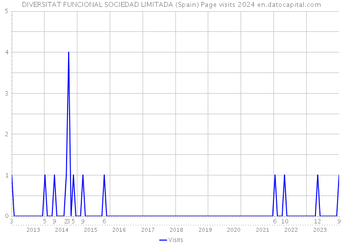 DIVERSITAT FUNCIONAL SOCIEDAD LIMITADA (Spain) Page visits 2024 