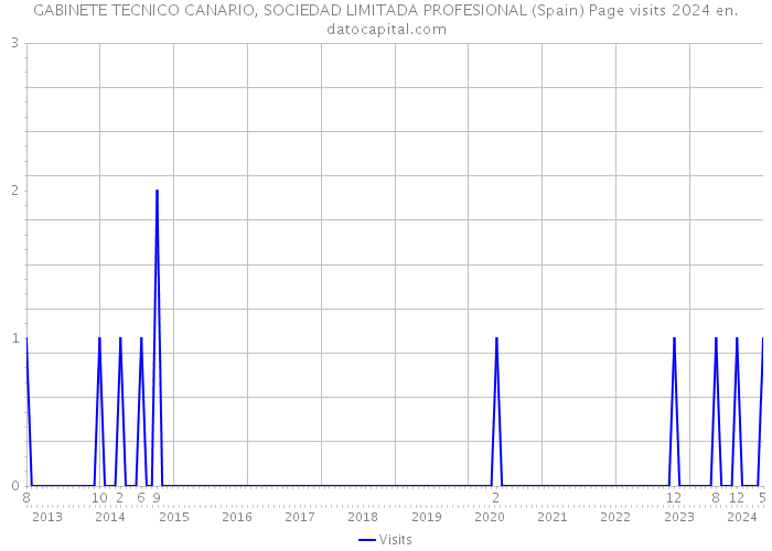GABINETE TECNICO CANARIO, SOCIEDAD LIMITADA PROFESIONAL (Spain) Page visits 2024 