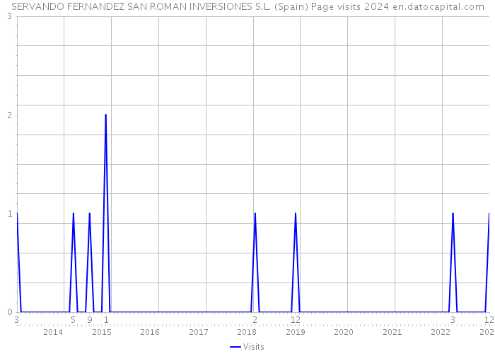 SERVANDO FERNANDEZ SAN ROMAN INVERSIONES S.L. (Spain) Page visits 2024 