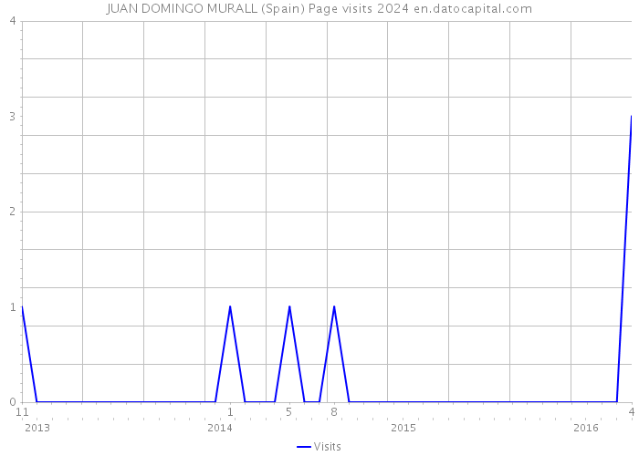 JUAN DOMINGO MURALL (Spain) Page visits 2024 