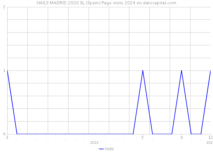 NAILS MADRID 2020 SL (Spain) Page visits 2024 