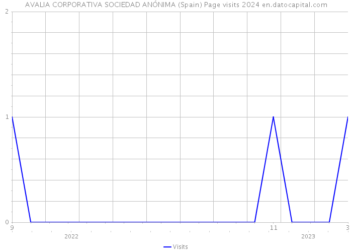 AVALIA CORPORATIVA SOCIEDAD ANÓNIMA (Spain) Page visits 2024 