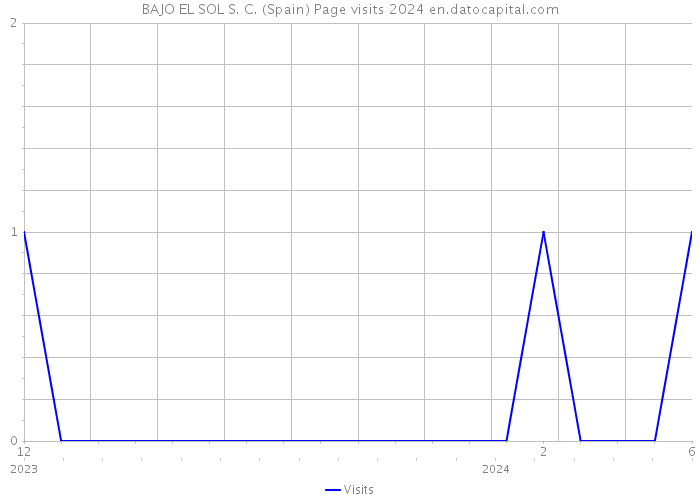 BAJO EL SOL S. C. (Spain) Page visits 2024 