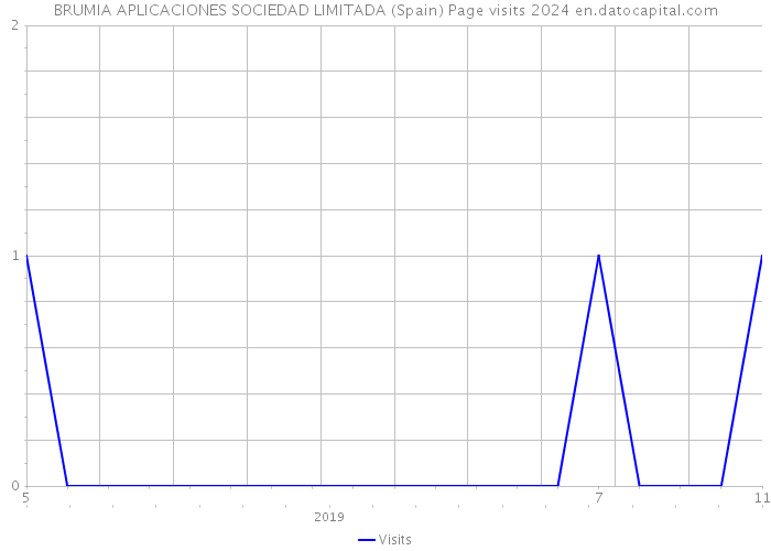 BRUMIA APLICACIONES SOCIEDAD LIMITADA (Spain) Page visits 2024 