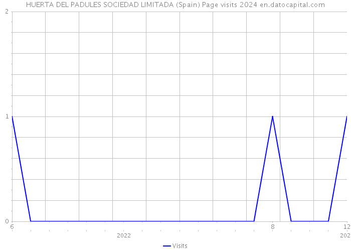 HUERTA DEL PADULES SOCIEDAD LIMITADA (Spain) Page visits 2024 
