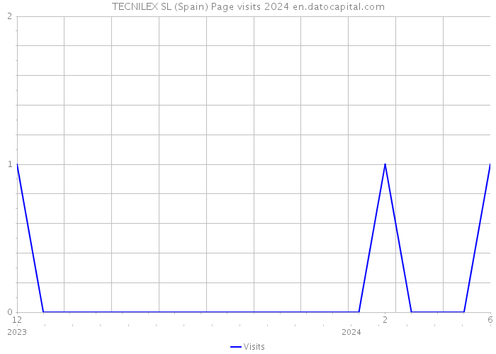 TECNILEX SL (Spain) Page visits 2024 