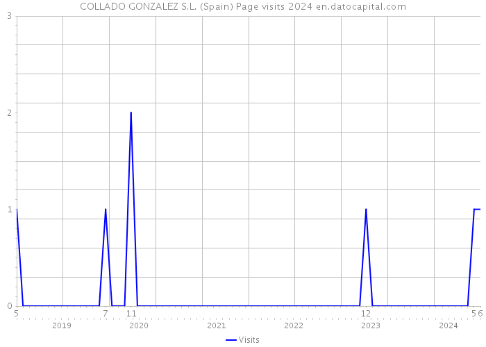 COLLADO GONZALEZ S.L. (Spain) Page visits 2024 