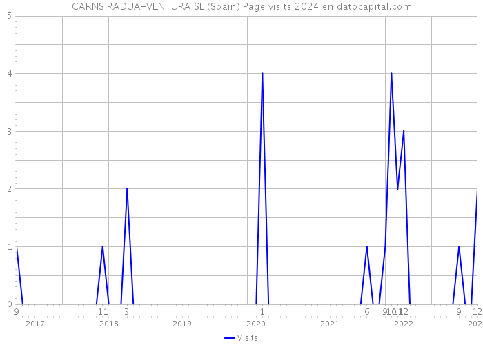 CARNS RADUA-VENTURA SL (Spain) Page visits 2024 