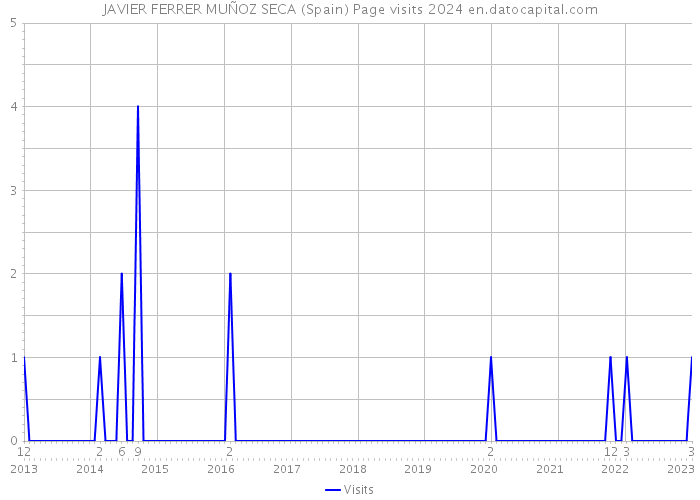 JAVIER FERRER MUÑOZ SECA (Spain) Page visits 2024 