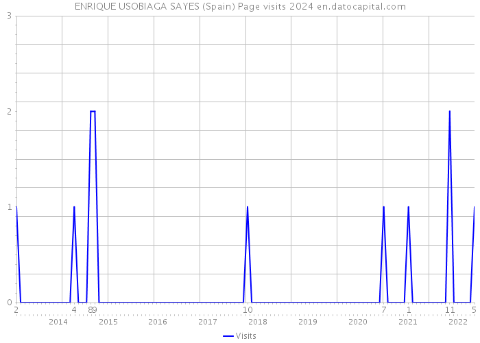 ENRIQUE USOBIAGA SAYES (Spain) Page visits 2024 
